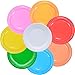 Piatti Carta, 80 Pezzi Piatti di Carta Colorati, Piatti Ecologici in Carta,Usato per Stoviglie per Feste, Piatti Compleanno, Set di Posate Tavola per Matrimonio, Bambini Fai da Te Fatto A Mano (7inch)