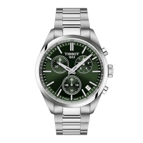 TISSOT Montre PR 100 chrono acier cadran vert