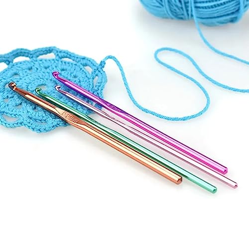 Image of ADW CRAFT'S Crochet Needle Single Size(12 Size Available)| 12 Pcs Crochet Needle Set||Aluminum Multicolor Crochet Hooks Needle|Crochet Needle|Crochet Needle Set | Crochet Needle Kit (9 mm / Single Pcs(Pack of 1))