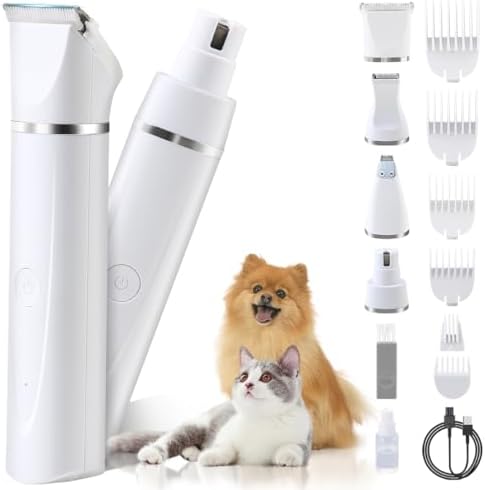 Professional Cordless Pet Grooming Clipper Kit - Rechargeable, Quiet, For Dogs & Cats 8 thumbnail image