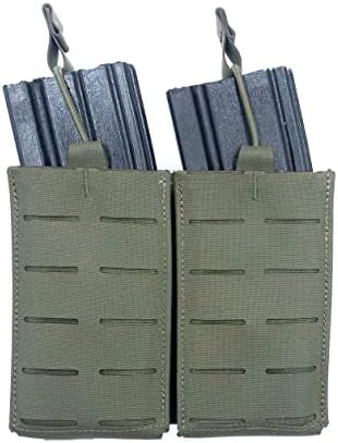 T3 Gear Double M4 Mag Pouch LC, M4 Mag Holder, Ranger Green