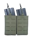 T3 Gear Double M4 Mag Pouch LC, M4 Mag Holder, Ranger Green