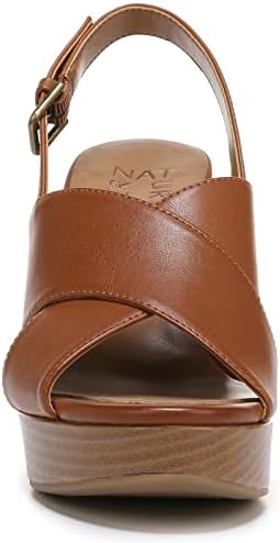 Naturalizer Womens Nylah Platform Slingback Heeled Sandal Toffee Brown 7.5 M | Image 2