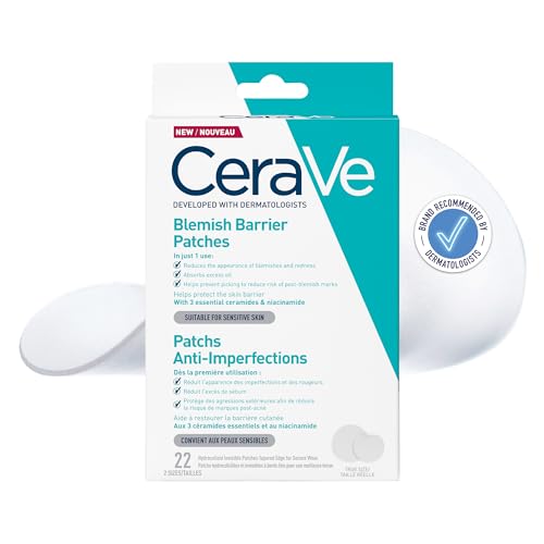 CeraVe Blemish Barrier Patches with 3 Ceramides & Niacinamide 22 Pack