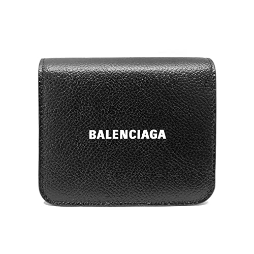 [バレンシアガ] CASH キャッシュ 二つ折り財布 メンズ レディース 593808 1IZ4M 1090 レザー ブラック [並行輸入品]