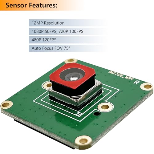 Module caméra Raspberry Pi 5 autofocus IMX708 12 MP HDR avec objectif interchangeable M12 CS - 2