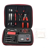 Leeko Spule DIY Werkzeug Kit V3, Wickelzubehör-Set mit Wickelhilfe (V4) /Mini Ohm Reader/Pinzette/Hitzebeständige Draht mit Linoleum-Papier