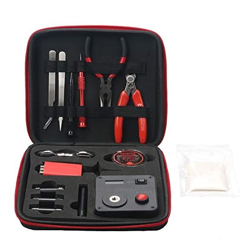 Leeko Spule DIY Werkzeug Kit V3, Wickelzubehör-Set mit Wickelhilfe (V4) /Mini Ohm Reader/Pinzette/Hitzebeständige Draht mit Linoleum-Papier