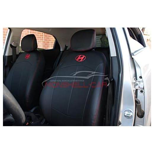Capas Em Couro Para Bancos Automotivos Carro Compatível Hyundai Hb20 Hb20s Hb20x (Preto)