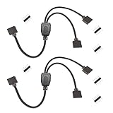 Cable divisor de 1 a 2 para luces de tira LED 5050 RGBW / RGBWW de 10mm de ancho y 12mm de ancho.