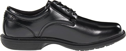 Image of Nunn Bush Mens Baker Street Plain Toe Oxford Lace Up with Kore Slip Resistant Comfort Technology