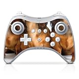 DeinDesign Skin kompatibel mit Nintendo Wii U Pro Controller Folie Sticker Dackel Hund Haustier