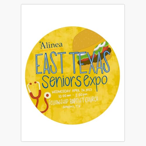 East Texas Seniors Expo Bumper Sticker Vinyl Decal 5"