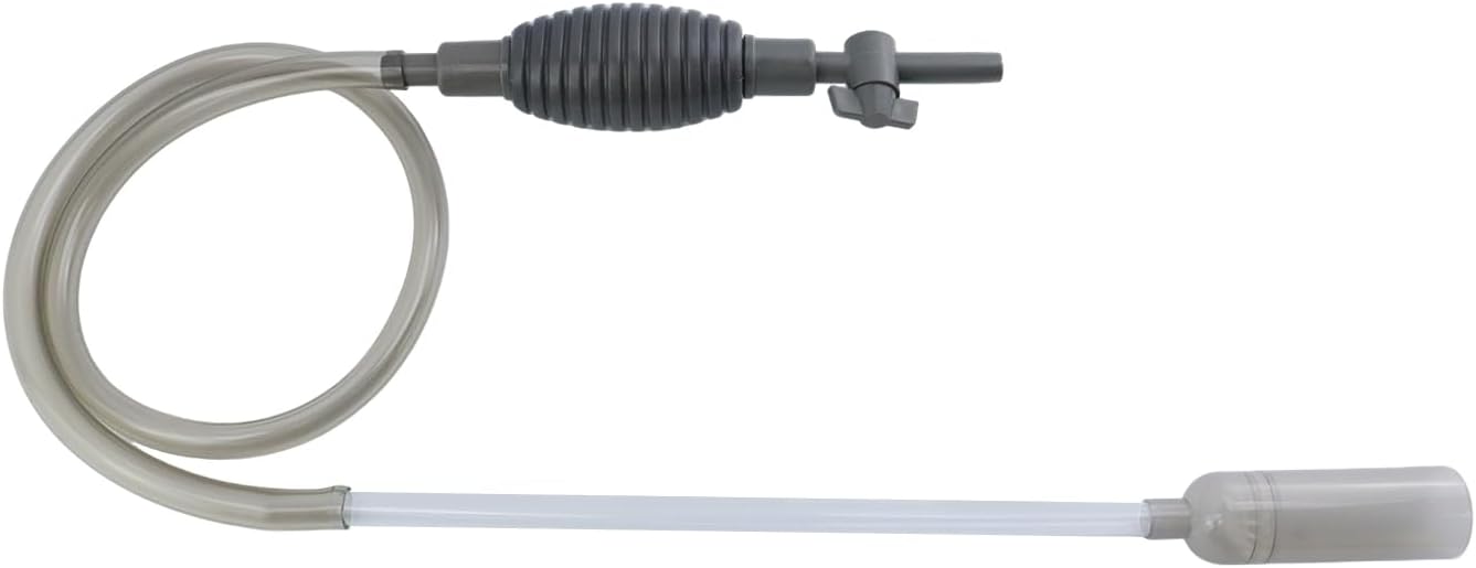 2 Sets Aquarium Siphon Water Changer, 5.6 Ft/67" Gravel Vacuum for Aquarium, Fish Tank Gravel Cleaner with Long Nozzle for Changing Water (Grey)