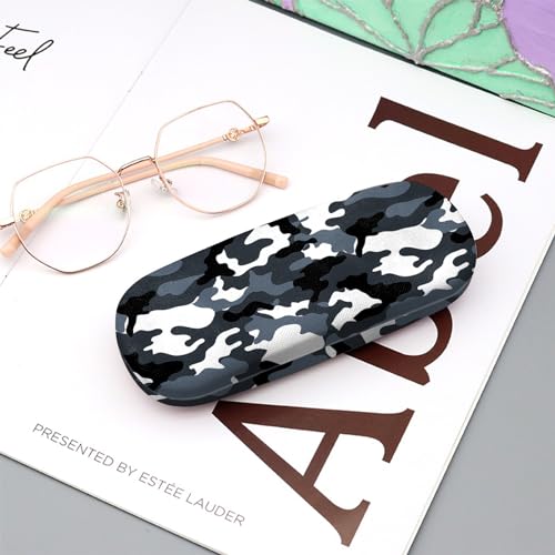 Image of Eyeglasses Case Hard Shell Protective Case for Glasses Eyeglass Box with Cleaning Cloth for Boys Men Man Cute Aesthetic