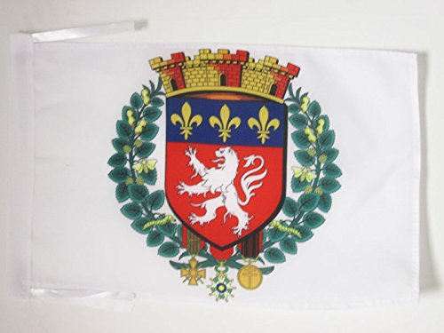 AZ FLAG - City of Lyon Flag - 18'' x 12'' - 100% Polyester Lyons Small Banner with Two Cords - Fade Resistant - Vivid Colors - 18x12 in - 45x30 Cm โ image 1