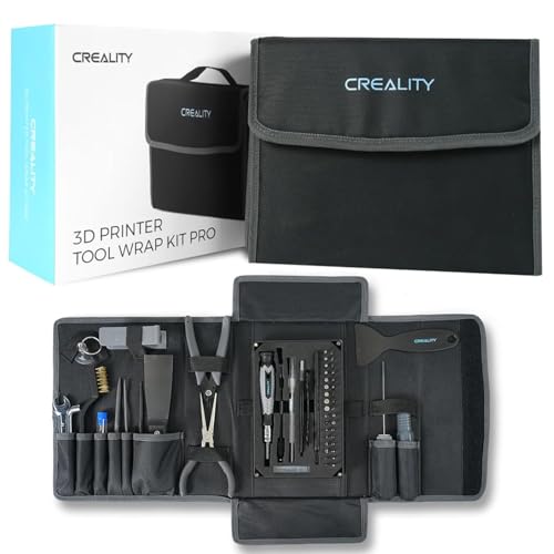 Creality 3D Printer Tool Kit 74Pcs 3D Printing Tool Wrap Kit Assembly/Removal/Filament Cutting Set 3D Printer Accessories for All FDM Printers Cleaning Finishing Printing