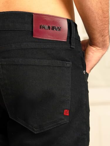 Jeans Regular fit Black Men's Modern and Comfortable Design, Cotton and lessel, Casual and Formal Style.2