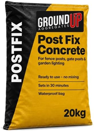 Post Fix Concrete 20kg Ready to Use Fence Post Mix, Sets in 30 Minutes