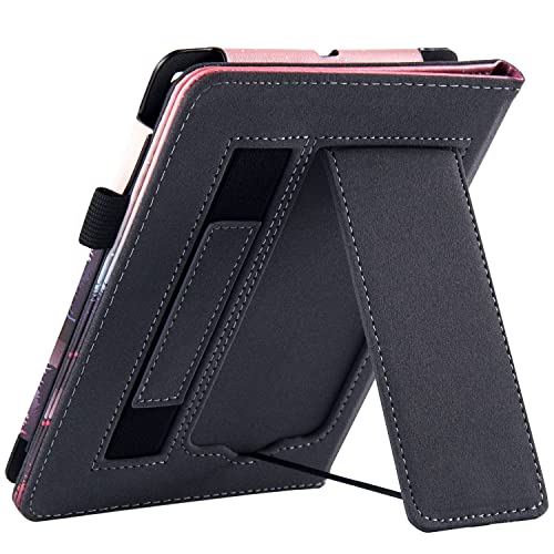 Bozhuorui Stand Case For Kindle Paperwhite 11Th Generation And Kindle Paperwhite Signature Edition Ereader (6.8 Inch,2021 Release) - Pu Leather Cover With Hand Strap/Auto Sleep/Wake (Nightfall) #TOP6