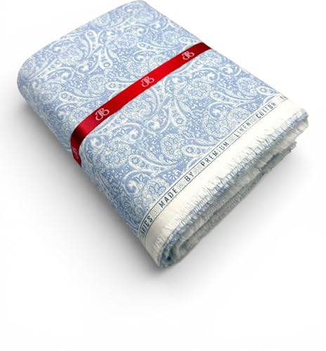 Image of JHABAK'S Unstitched 100% Pure Cotton Shirt Fabric for Men - Shirt Fabric & Kurta Material