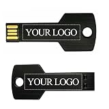 FEWINA 4GB Flash Drive Custom Logo Key Shaped Metal Thumb Drives Personalized USB Memory Stick Jump