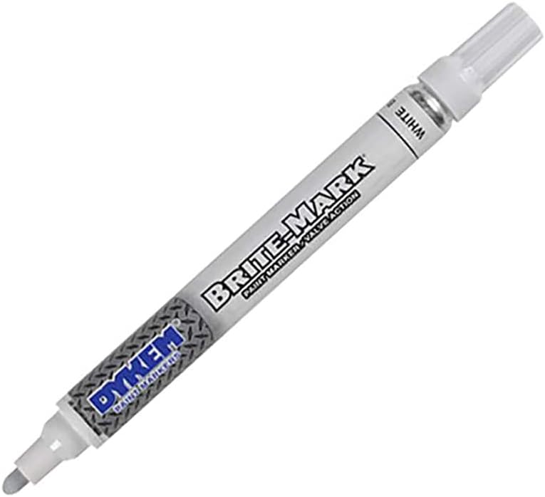 Dykem Brite-Mark White Medium Point Marker 1/PK
