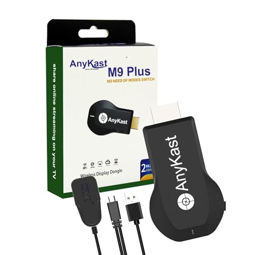 Image of M9 Plus Miracast Screen Mirroring Wi-Fi Dongle Adapter Device for TV Screen with 4K Ultra HD Resolution with Smooth and Stable Signal | Compatible with Airplay iOS, Apple Device iPhone, Android