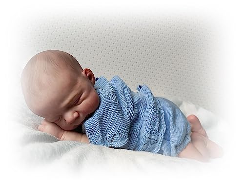 Anano Reborn Puppen Lebensecht 18 Zoll 45cm Silikon Baby Puppe Junge Realistische Puppe Wie Echtes Baby Newborn Baby Puppe Mit Weichem Körper Schnuller Und Flasche Für Kinder 3+ – Bild 3