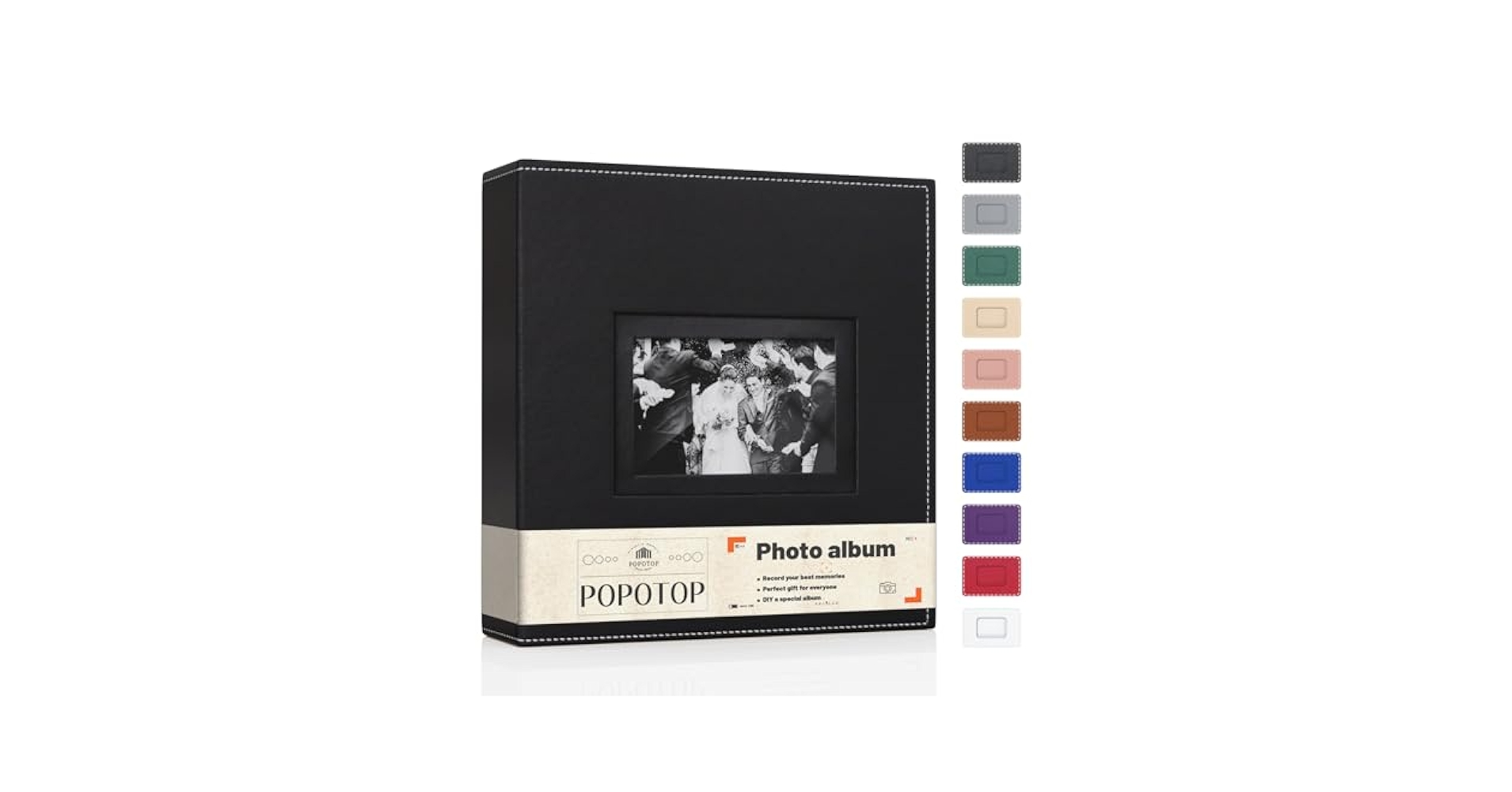 Amazon.com: Popotop Photo Album 4x6 300 Pockets with Leather