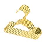 Crystal craft ペットハンガー 犬 猫 新生児 ハンガー おしゃれ ゴールド 10本セット【12cm】