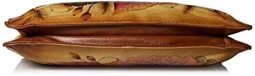 Image of Anna by Anuschka Women's Women's Original Genuine Leather Hand-painted V Top Large Crossbody - Leather Handbag for Women
