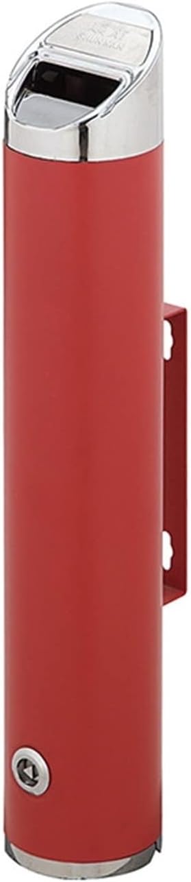 Standing Ashtray-Wall Mounted Ashtray - Outdoor Cylinder Wall Mounted Ashtray Cigarette Ash Bin Stainless Steel Lockable, Men Creative Ashtrays, for Use Outside of Offic