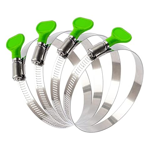 BESTYCHAO 4-Inch Stainless Steel Hose Clamps Cover