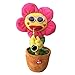 Girasol eléctrico Relleno de Peluche de Peluche 60 Canciones USB Saxofón Bailando Cantando Girasol Juguetes Peluches Peluche para niños decoración de la habitación por JUÑO DE LIUSI