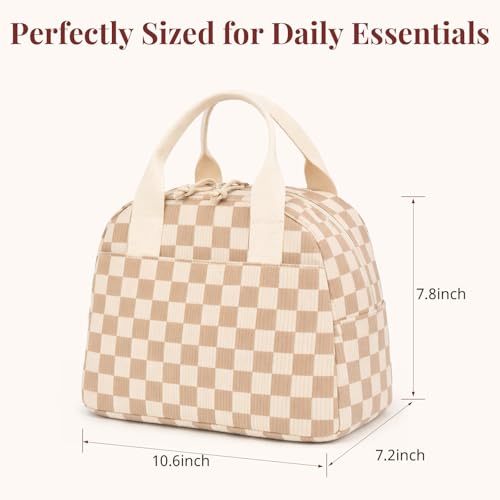 Image of LOVELYWIND Lunch Box for Women Cute Lunch Bags for Women Lunch Tote Bags Reusable Insulated Lunch Box Large Capacity Reusable Insulated Cooler for Work or Travel Gifts or Beach