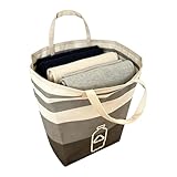 Transport facile entre pièces : Conçu comme un bac de rangement portable avec un design de levage pratique et des poignées latérales solides, ce panier à linge peut être transporté aisément dans toute la maison pour une organisation fluide et des déplacements simplifiés.