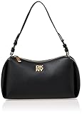 DKNY Remy Shoulder Bag, Bolsa de Hombro Mujer, Negro/Dorado, One Size