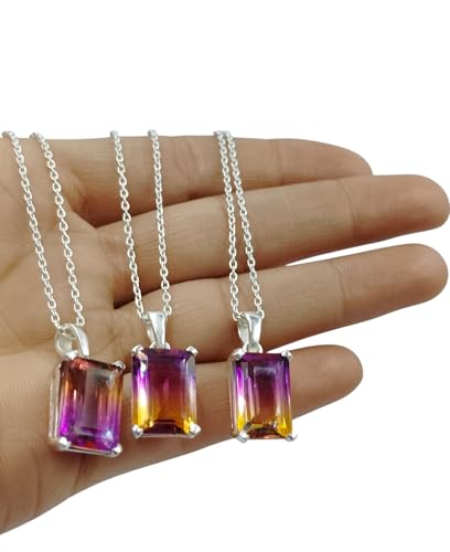 Ametrine Necklaces 925 Sterling Silver...