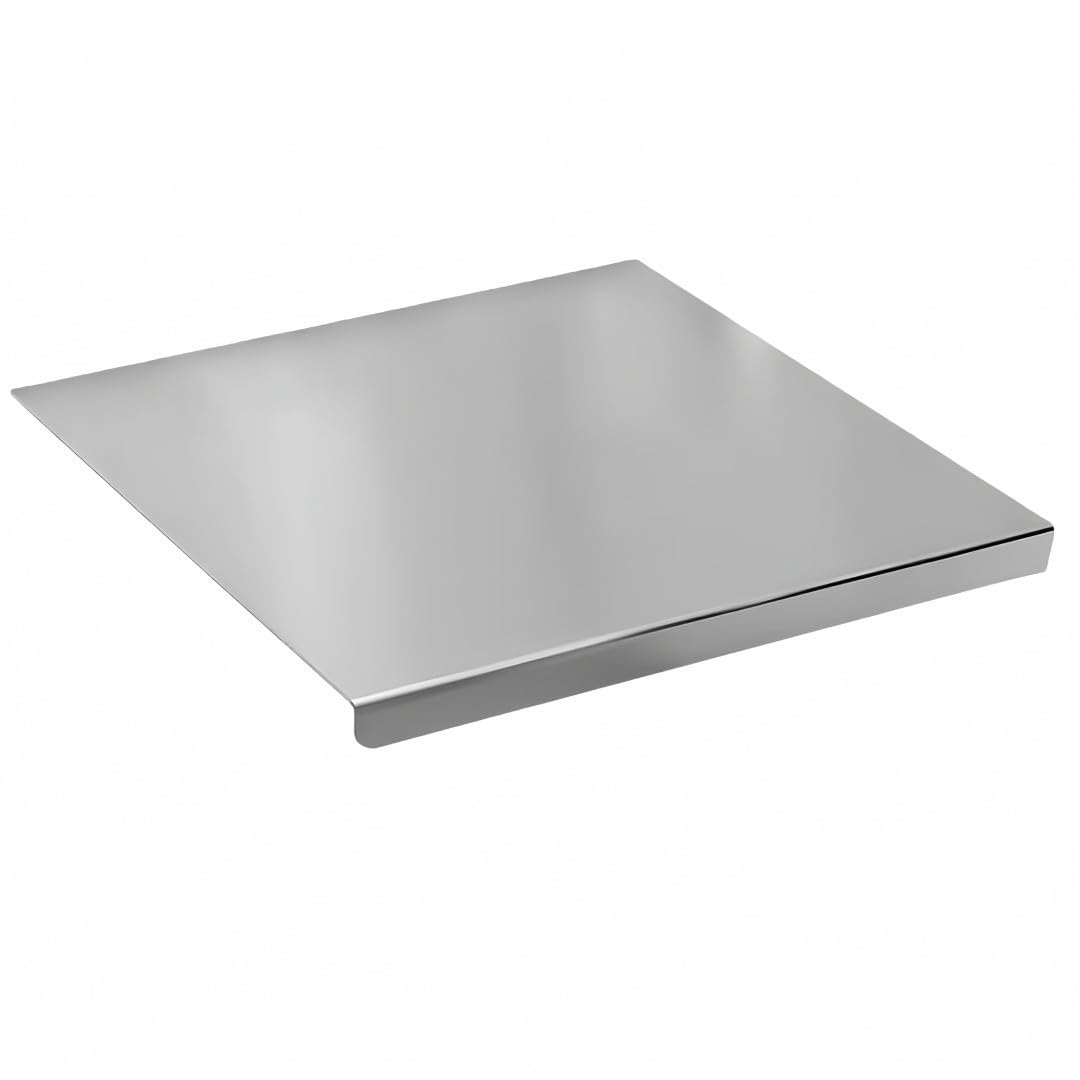 Tabla de Cortar Acero Inoxidable 40x50 cm, Borde 2 cm, Protector Encimera para Cocina