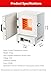 2000W Electric Kiln for Metal Melting, for Jewelry Metalwork, Industrial Burnout Oven, 1150℃ High-Temperature Lab Furnace, High Efficiency and Energy Saving, Precise Temperature Control