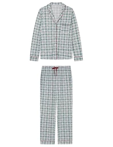 Women´secret Pijama Largo Mix and Match Xmas Market Collection Pyjama, White, XS para Mujer | Ya disponible en tu tienda friki favorita! En mundofriki.es!