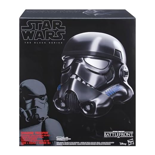Star Wars The Black Series - Casco electrónico Premium de Shadow Trooper Battlefront