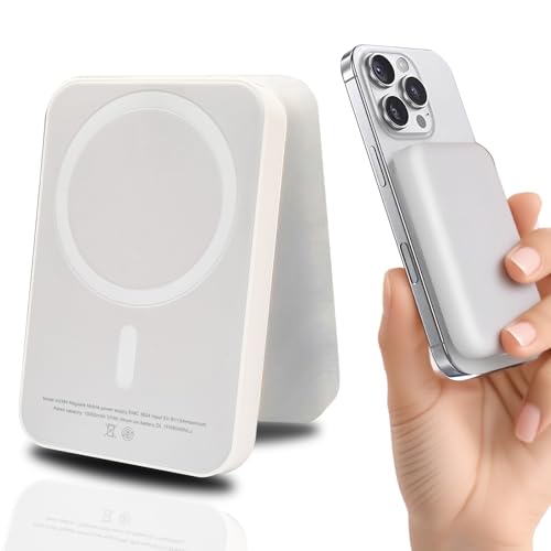 Power Bank Magnetico Wireless, Powerbank 10000mAh PD 20w Con Ricarica Ultra Rapida, Caricatore Portatile Ultra Slim, Compatibile Smartphone 16/15/14/13/12/Pro/Max