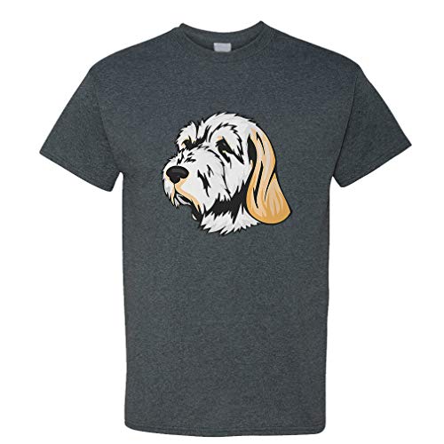 Custom Funny Graphic T Shirts for Men Spinone Italiano Head Cotton Top Smoke Design Only Medium