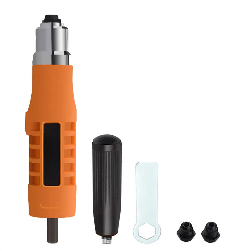 Pistola for rivetti elettrici 2.4mm-4.8mm Dado for rivetti Adattatore for trapano a pistola Strumento for rivettatura a batteria Inserisci dado Tirare lo strumento for rivetti Tirare rapidamente(10)