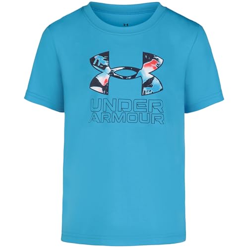 Image of Under Armour Boys' Short Sleeve Logo Graphic T-Shirt, Lightweight & Breathable, Relaxed Fit