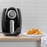 Air Fryer – 2.3-Quart Electric Fryer for Healthier Cooking – Compact Appliance with Nonstick Interior – Kitchen Gadgets by Classic Cuisine (Black)