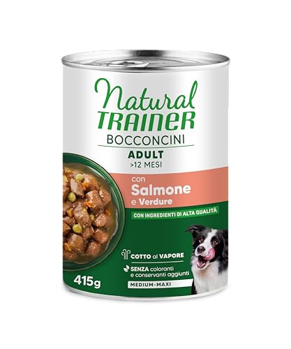 Natural Trainer Bocconcini per Cane Medium & Maxi con Salmone - 12 x 415g