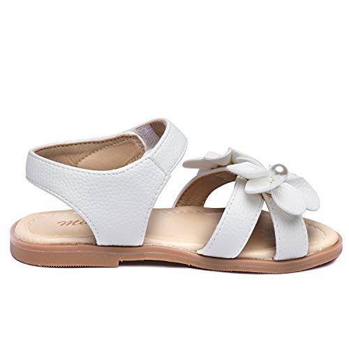 Minibella Girls Open Toe Flower Princess Flat Shoes Summer Sandals #TOP3